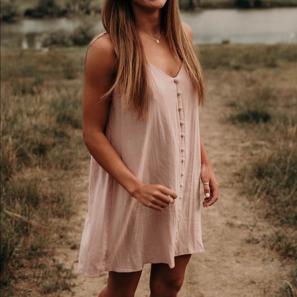 Topshop Dresses & Skirts - Topshop US size 6 light pink button up dress
